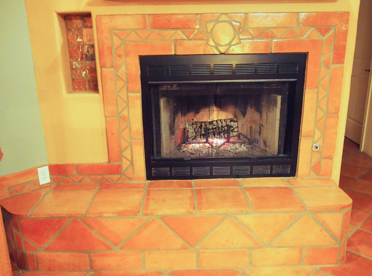 Custom Tile Fireplace